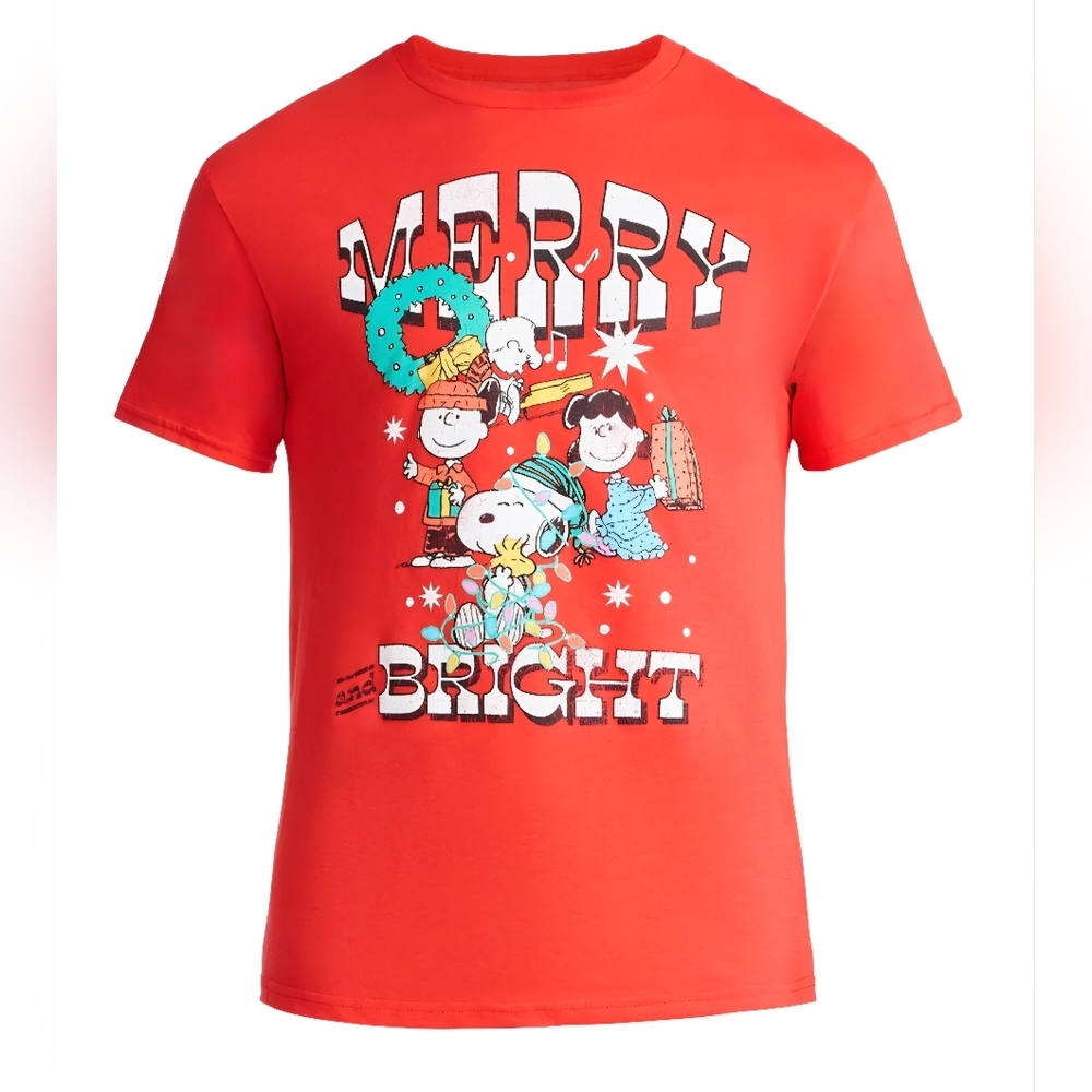 Peanuts "MERRY and BRIGHT" T-Shirt